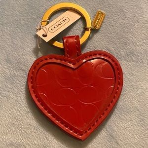 Coach Heart Mirror keychain